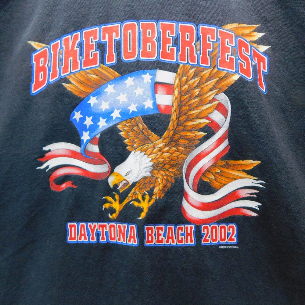 Vintage Harley Davidson Cut Off Sleeve Jean Shirt Biketoberfest 2002 XL - Picture 8 of 11